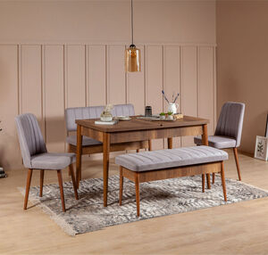 Set stolova i stolica (5 komada), Orah Soho, Vina 0701 - Soho, Walnut