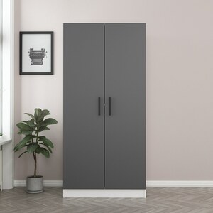 Garderoba, Kale Anthracite White - 190