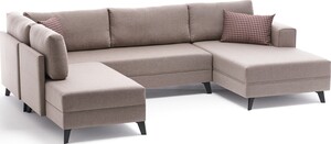 Kutna garnitura na razvlačenje EFSUN, krem, Efsun - Cream