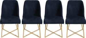 Set stolica (4 komada), Zlato Tamno plava, Madrid 138