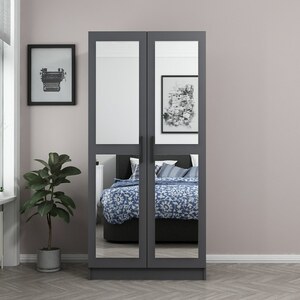 Garderoba, Kale Mirror Anthracite - 210