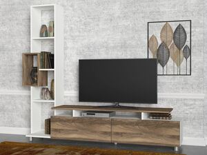 TV jedinica, Bijela boja Orah, Tulip - White, Walnut