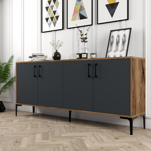 Komoda, Kiev - Walnut, Anthracite