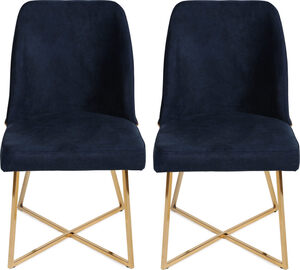 Set stolica (2 komada), Zlato Tamno plava, Madrid 138