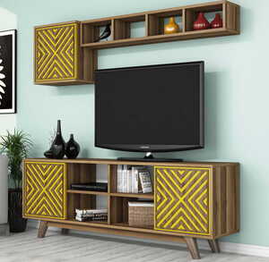 TV jedinica, İnci - Walnut, Yellow