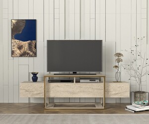 TV stalak BIANCO, boja Travertine