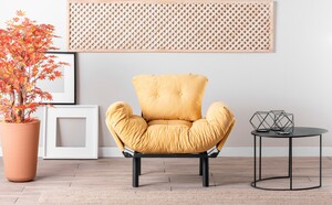 Fotelja, Senf, Nitta Single - Mustard