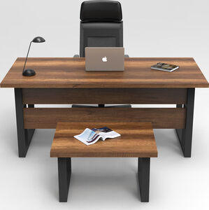 Set uredskog namještaja, Orah Antracit, MN07 - BA