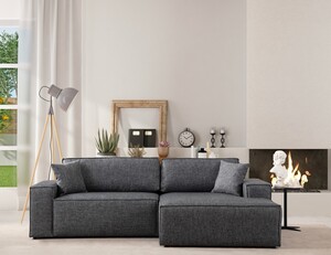 Kutna garnitura na razvlačenje Pirlo Corner desni - tamno sivi