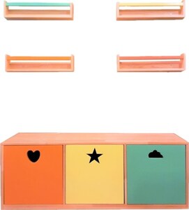Polica za knjige Bookshelf And Toys Cabinet