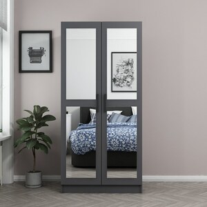 Garderoba, Kale Mirror Anthracite - 190