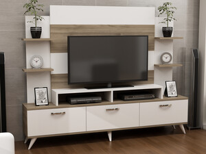 TV jedinica, Diana - White, Walnut