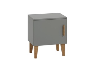 Drveni noćni ormarić - KUBI-Siva