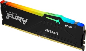Memorija Kingston 16GB DDR5 6000MHz, FURY Beast, DIMM, KF560C30BBEA-16