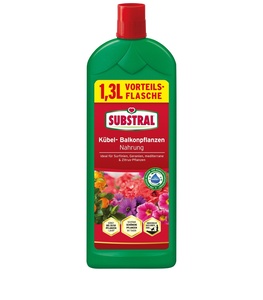 SUBSTRAL tekuće mineralno gnojivo za balkonske i druge cvatuće biljke s dodatkom guana, 1.3 l