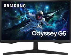 Samsung monitor Odyssey Gaming G55C, LS27CG552EUXEN, 27" VA QHD, 165Hz, 1ms, HDMI, DisplayPort, zakrivljen