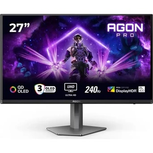 AOC AGON AG276UZD, 27" 4K UHD QD-OLED, 240Hz, 2x HDMI 2.1, 1x DisplayPort 2.1, 1x USB-C, monitor