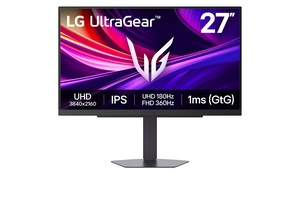 LG 27G810A, 27" 4K UHD IPS, 180Hz/360Hz, 1ms, 2x HDMI 2.1, 1x DisplayPort, 2x USB 3.0, monitor