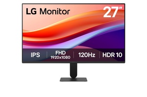 LG 27U41YA, 27" FHD IPS, 120Hz, 5ms, 1x HDMI, 1x VGA, monitor