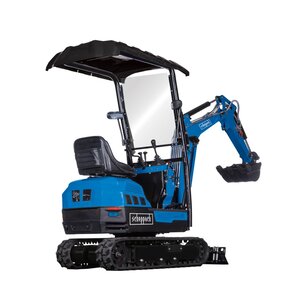 SCHEPPACH mini bager EXC1400, 8.5kW, 4 taktni benzinski motor, 5.7kN - 13.2kN, 1117 kg