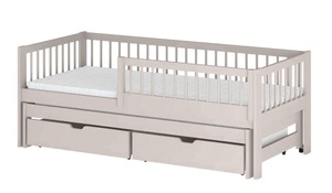 Drveni dječji krevet Softi s dodatnim krevetom i ladicom - kašmir - 190x90