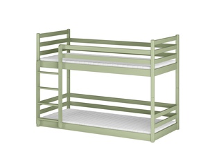 Drveni dječji krevet na kat Mini - olive - 190x90 cm