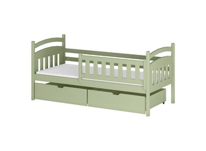 Drveni dječji krevet Terry s ladicom - olive - 180x80 cm
