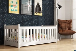 Drveni dječji krevet Concept - bijeli - 200x90 cm