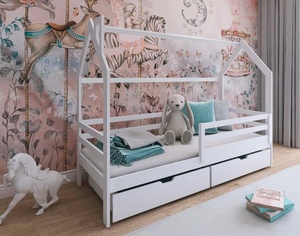 Drveni dječji krevet Lila s ladicom - bijeli - 180x80 cm