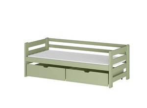 Drveni dječji krevet Ergo s ladicom - olive - 180x80 cm