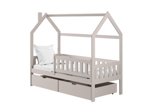 Drveni dječji krevet Natan s ladicom - kašmir - 200x90 cm