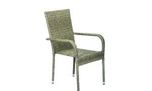 Green Bay stolica od ratana, siva