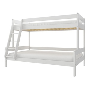 Drveni dječji krevet na kat Familijne - bijeli - 190x120/90 cm - S ladicom