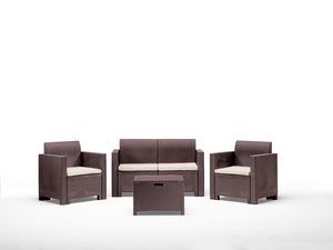 Garden Landia vrtna garnitura LIBRA 2, Smeđa