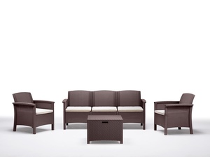 Garden Landia vrtna garnitura VENUS 3, Smeđa