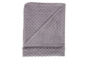 Bubaba BY FreeON dekica Minky, 75x90 cm grey