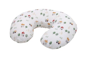 Bubaba BY FreeON jastuk za trudnicu i dojilju i potporu mali, 70 cm, Farma, bijeli multicolor