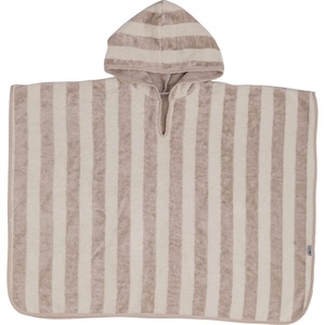 Bubaba BY FreeON pončo 86/92/98/104 1-4 godine prugice beige
