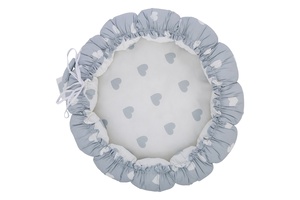 Bubaba BY FreeON gnijezdo Okruglo, siva srca grey