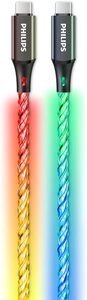 Philips UBS-C na USB-C party kabel, 1m, 3A, RGB