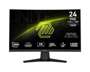 MSI MAG 244C, 23.6" FHD VA, 180Hz, 1ms, HDMI, DisplayPort, gaming monitor