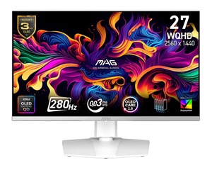 MSI MAG 272QPW QD-OLED X28, 27" WQHD, 280Hz, 0.03ms, 2xHDMI, DisplayPort, USB-C, gaming monitor