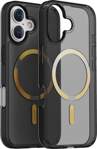 Dviced MagSafe tamna prozirna maska za iPhone 17 - Zlatna