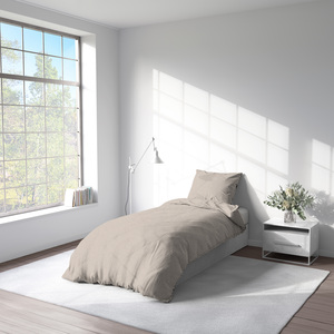 Essenza Sleep posteljina, krep, 140x200 + 60x80 cm, sivo lišće