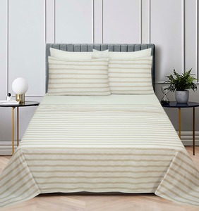 Essenza Sleep posteljina Lancun Mare, 240x280 + 240x260 + 2x60x80 cm, pruge bež