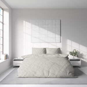 EssenzaSleep posteljina Adela, 200x200 cm, bež cvijeće