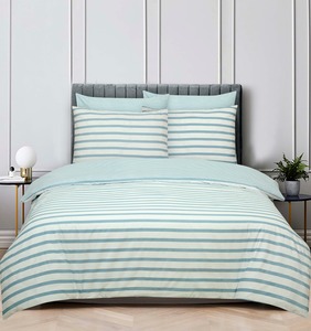 Essenza Sleep posteljina Marine, 200x200 + 2x60x80 cm, pruge plave