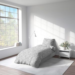 Essenza Sleep posteljina, krep, 140x200 + 60x80 cm, bijelo cvijeće