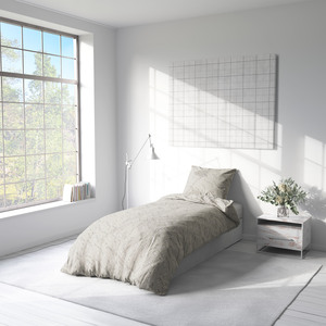 EssenzaSleep posteljina Adela, 140x200 cm, bež cvijeće