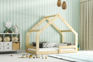 Drveni dječji krevet House 2 - bukva - 160x80 cm